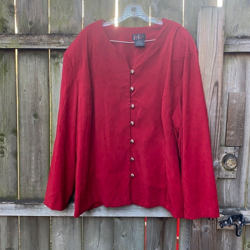 R&K red blazer sz. 30